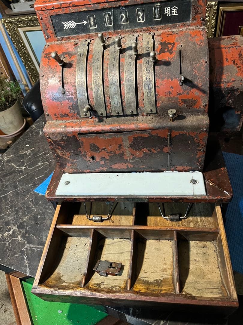 アンティークレジスター レトロレジスター 金銭登録機 セイコー金銭登録機