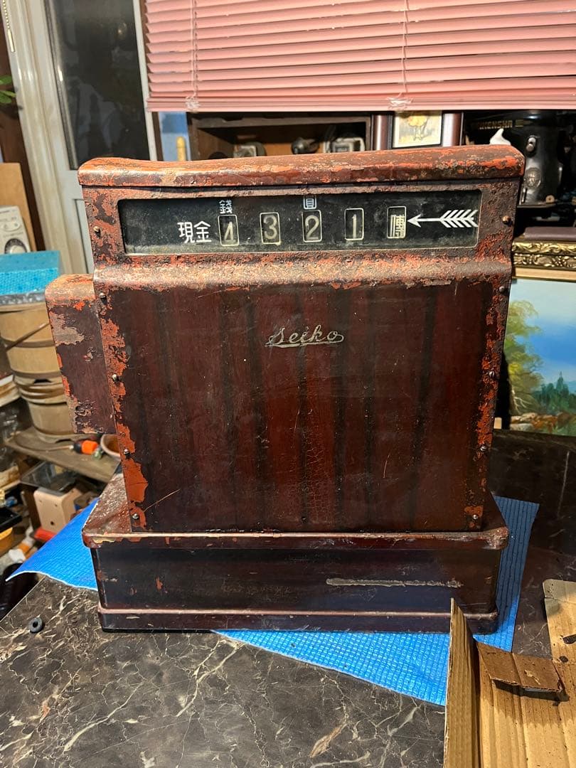 アンティークレジスター レトロレジスター 金銭登録機 セイコー金銭登録機