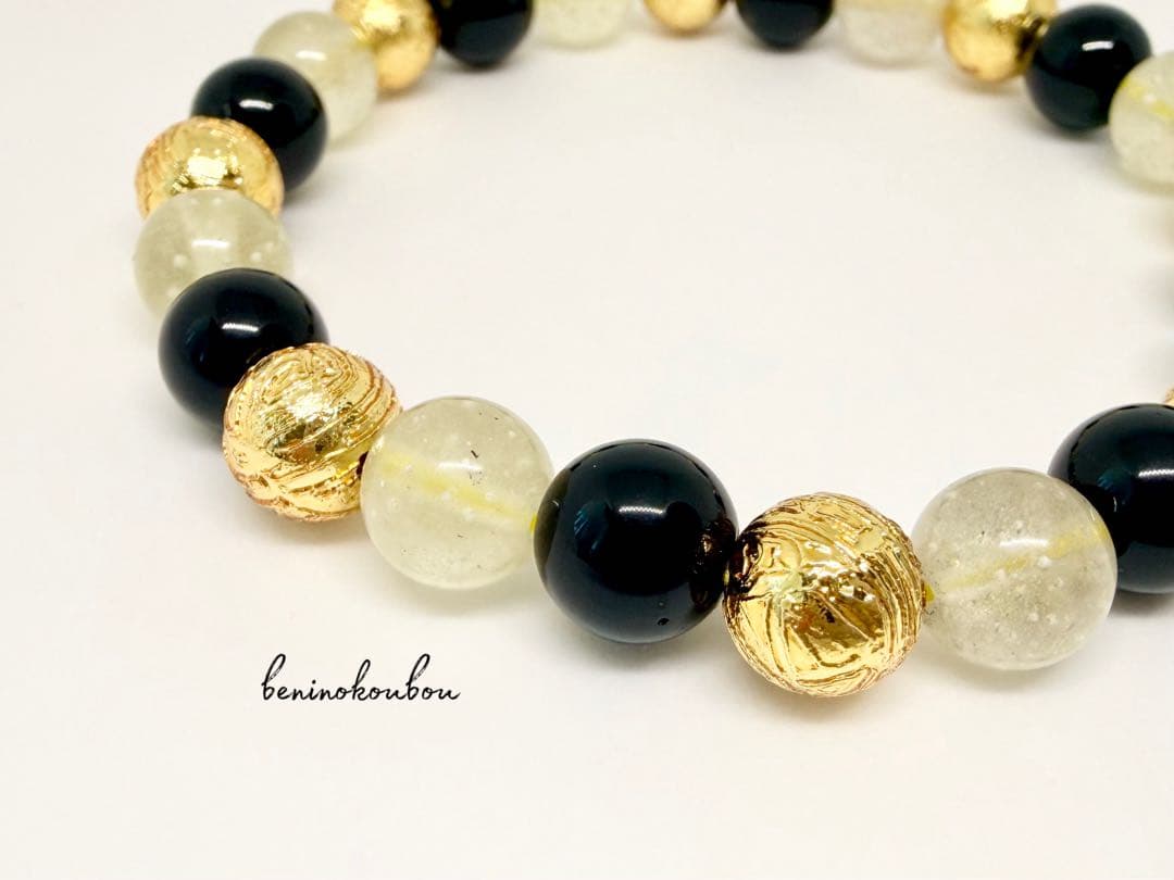 宇宙の導き⭐︎MIX隕石(アルタイ隕石+黒隕石+リビアングラス)8mmブレスレット