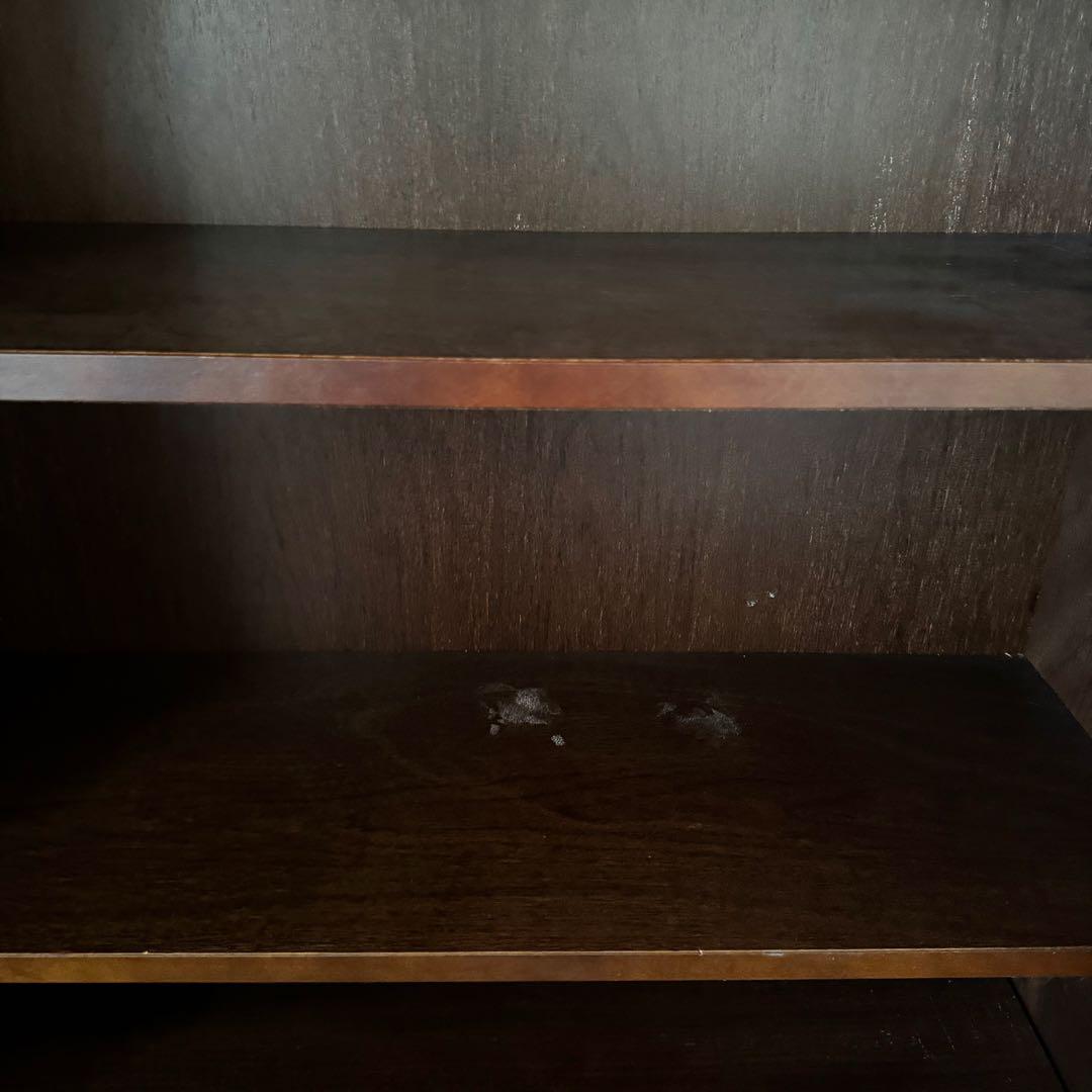 三幸ジャパン NICOLEハイチェスト 6段 幅80cm 木目 タンス ブラウン