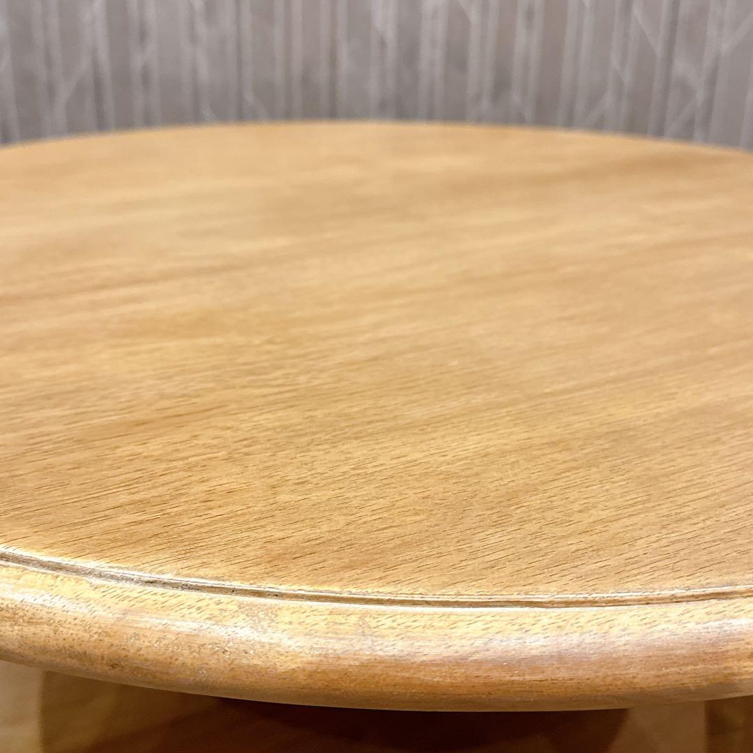 【美品】CRASH GATE 関家具 コボシ サイドテーブル 天然木 丸型