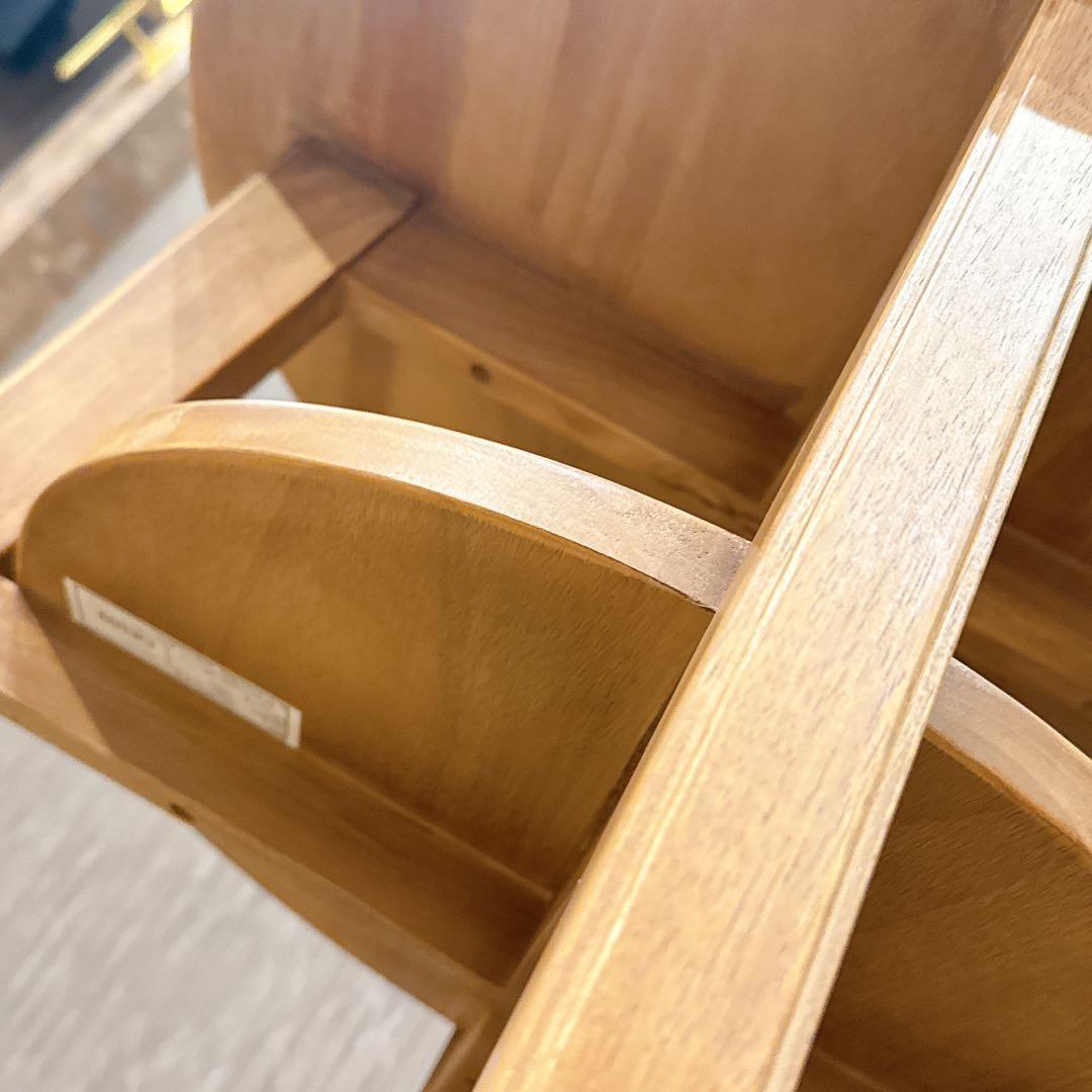 【美品】CRASH GATE 関家具 コボシ サイドテーブル 天然木 丸型