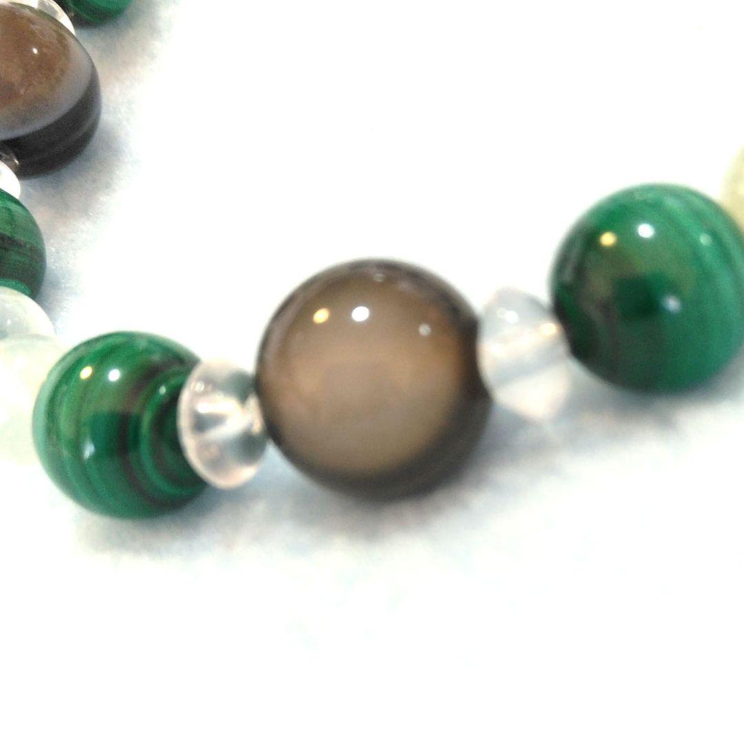 厄災を祓い未来を切り拓く✩*.゜天眼石＆マラカイト＆プレナイト ブレス