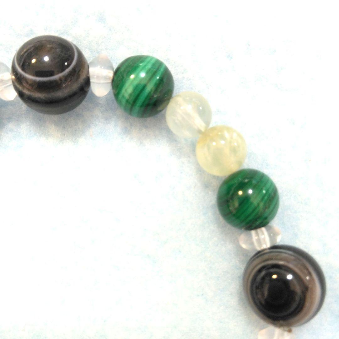 厄災を祓い未来を切り拓く✩*.゜天眼石＆マラカイト＆プレナイト ブレス