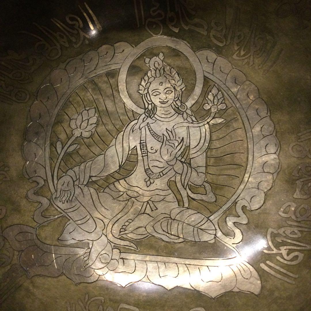 シンギングボウル チベタンボウル 展示品 直径約22cm×1020g