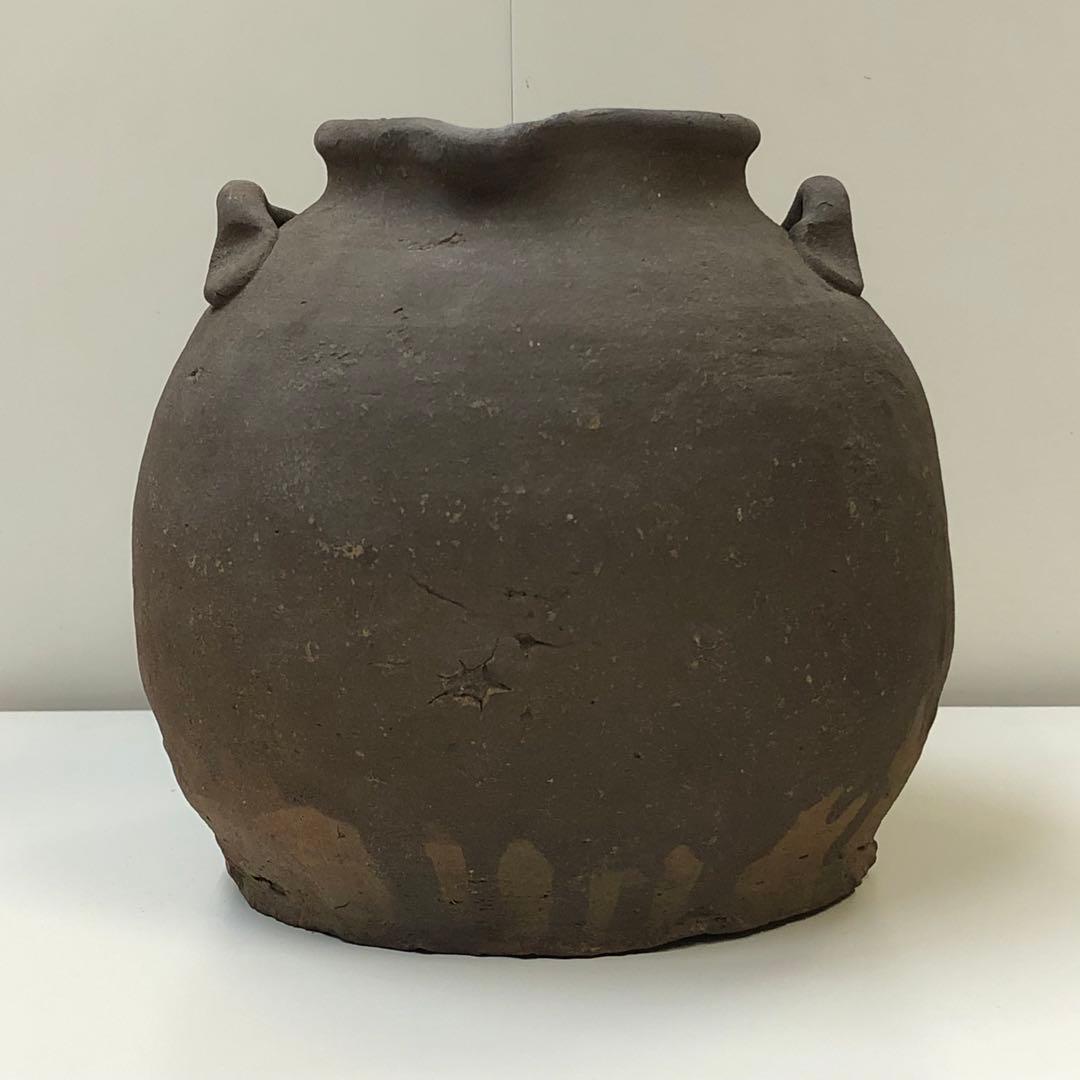 古信楽うずくまる壺 古い壺 耳付きうずくまる 骨董品 江戸期 - メルカリ