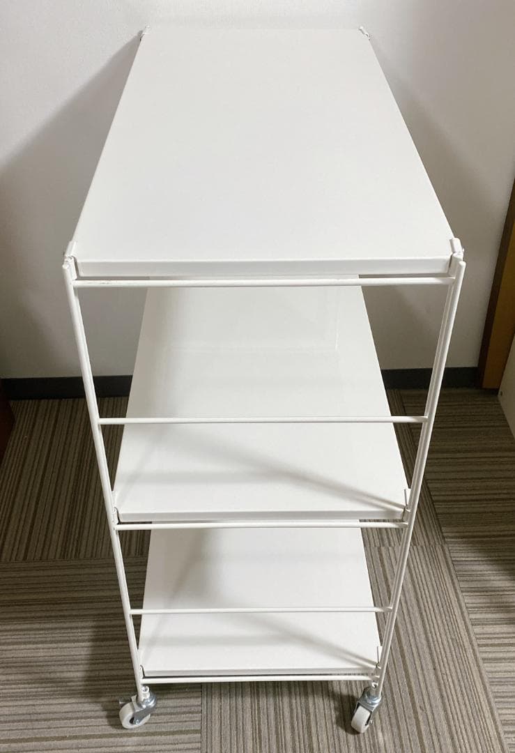 無印良品 スチールユニットシェルフ スチールラック 3段 キャスター付き