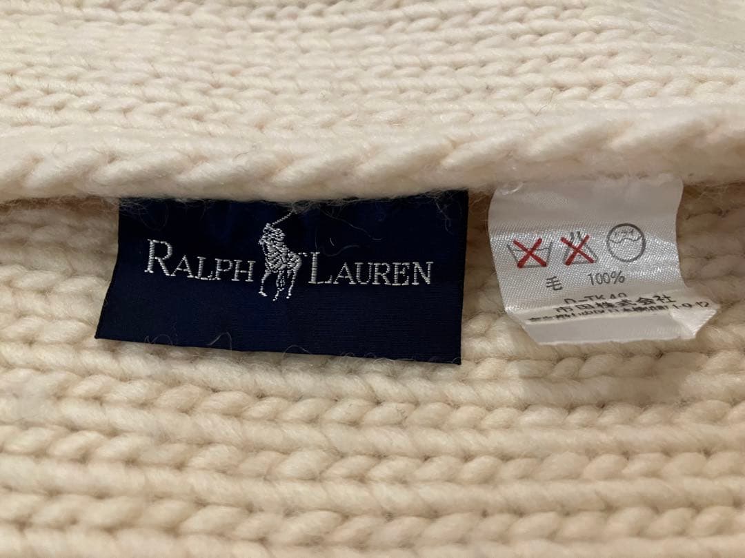 【希少❗️入手困難】ラルフローレン・ニュージーランド・ニットスローピロー