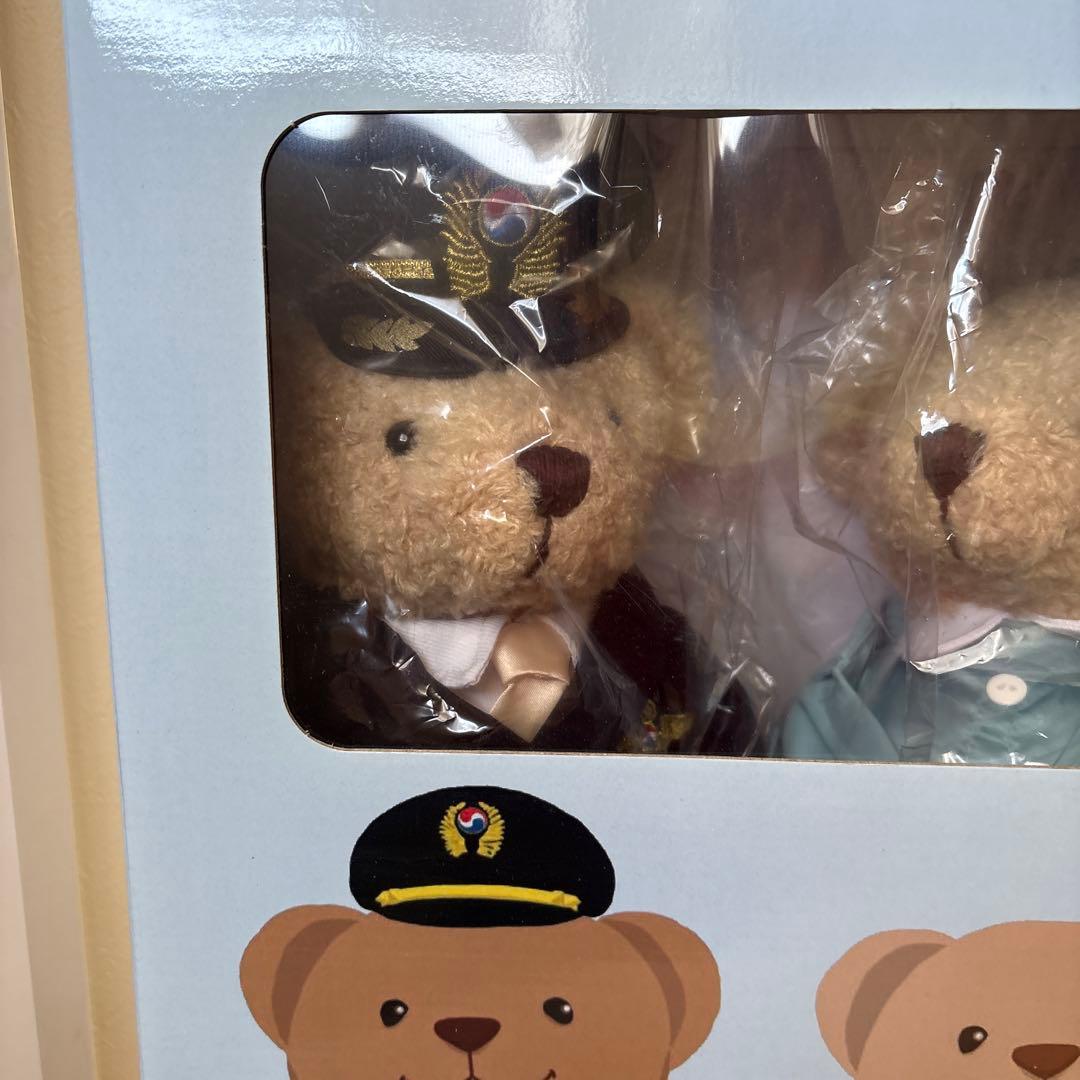 大韓航空 Teddy Bear ぬいぐるみ2体セット