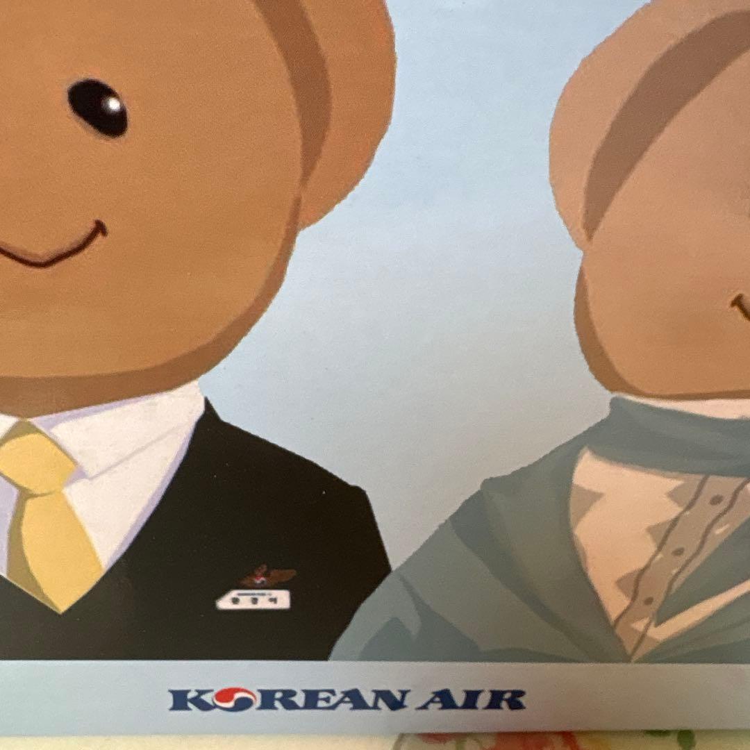 大韓航空 Teddy Bear ぬいぐるみ2体セット