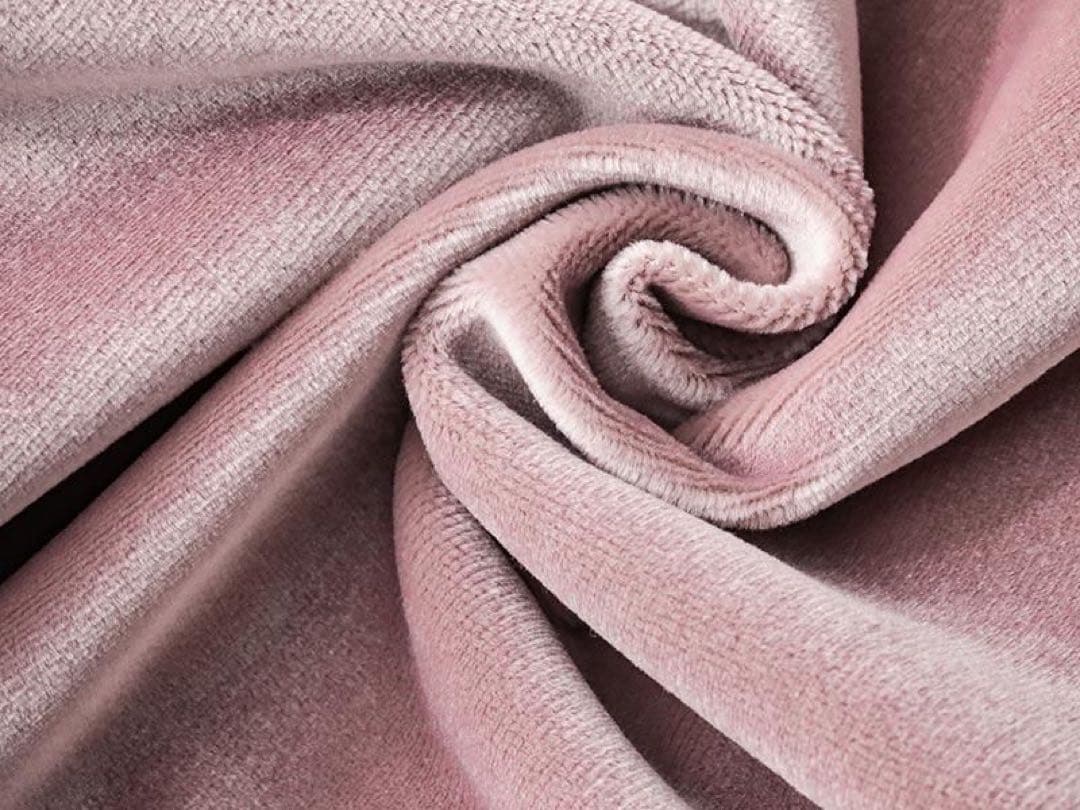 値下げしました！　 シャビー ベルベット ドレープカーテン パールローズ