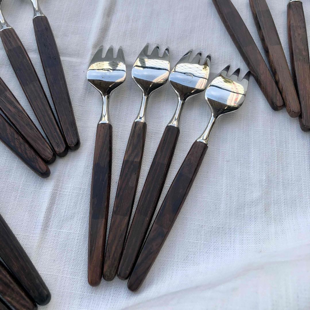 北欧ヴィンテージ★「ルンドトフテ社、ティアス・エックホフ」のカトラリーセット