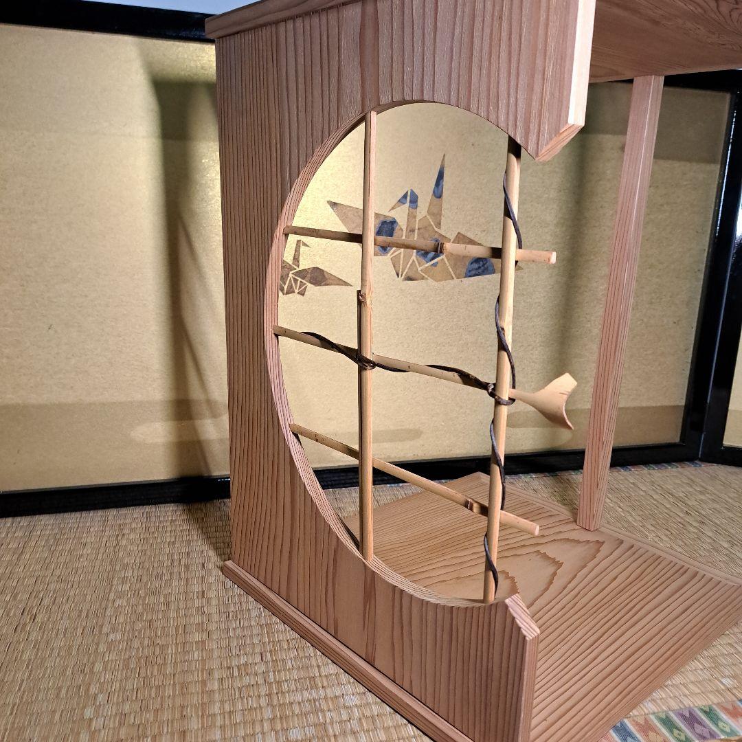 美品 茶道具 淡々斎好 溜精棚 組み立式 元箱