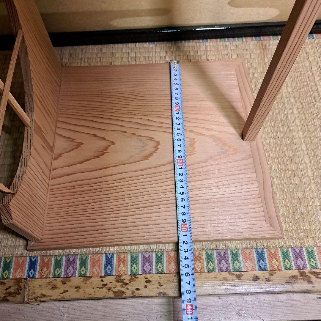 美品 茶道具 淡々斎好 溜精棚 組み立式 元箱