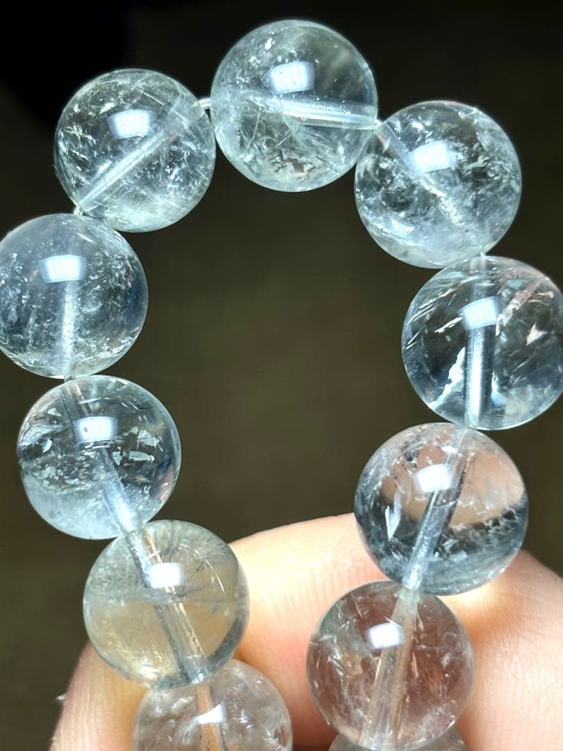 グリーンクォーツアゼツライトブレスレット11.3〜11.9㎜（新品未使用）高品質