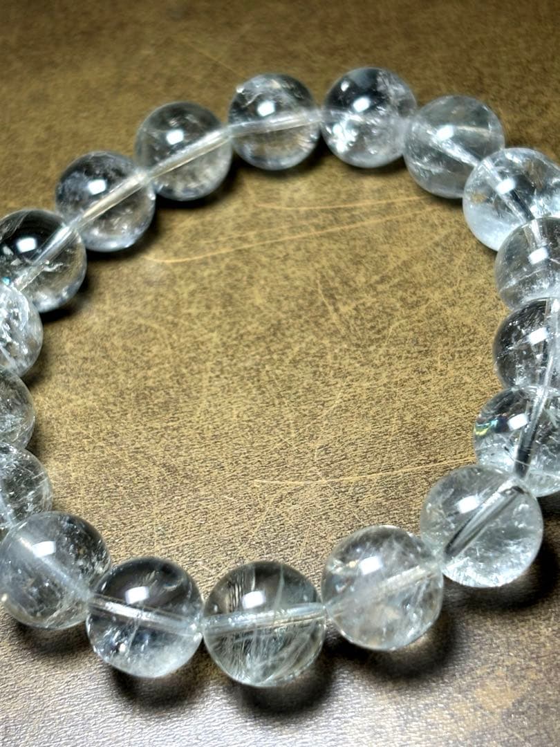 グリーンクォーツアゼツライトブレスレット11.3〜11.9㎜（新品未使用）高品質