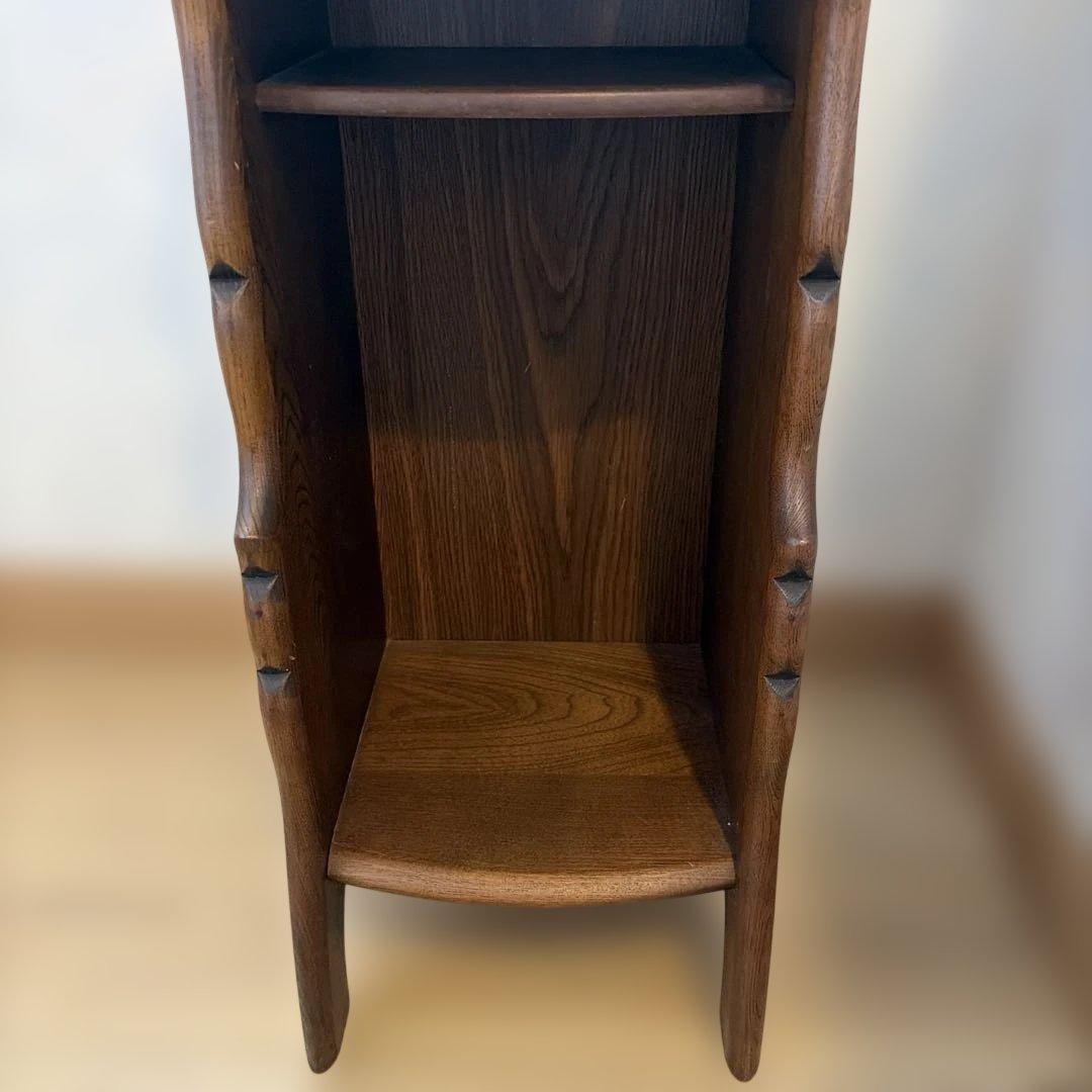 カリモク レトロ 木製電話台 花台 飾り台