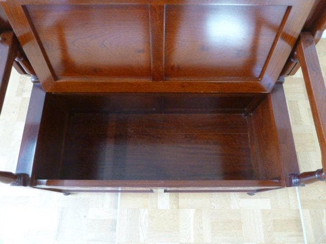 モンクスベンチ ベンチ テーブル 収納 兼用 3WAY 木製 2人掛け チェア