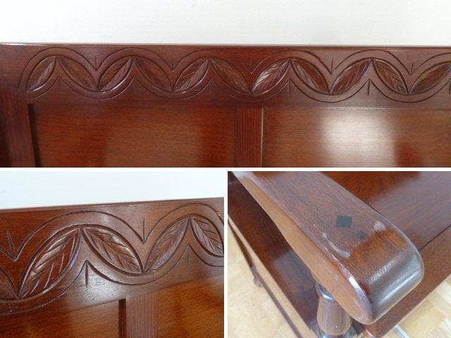 モンクスベンチ ベンチ テーブル 収納 兼用 3WAY 木製 2人掛け チェア