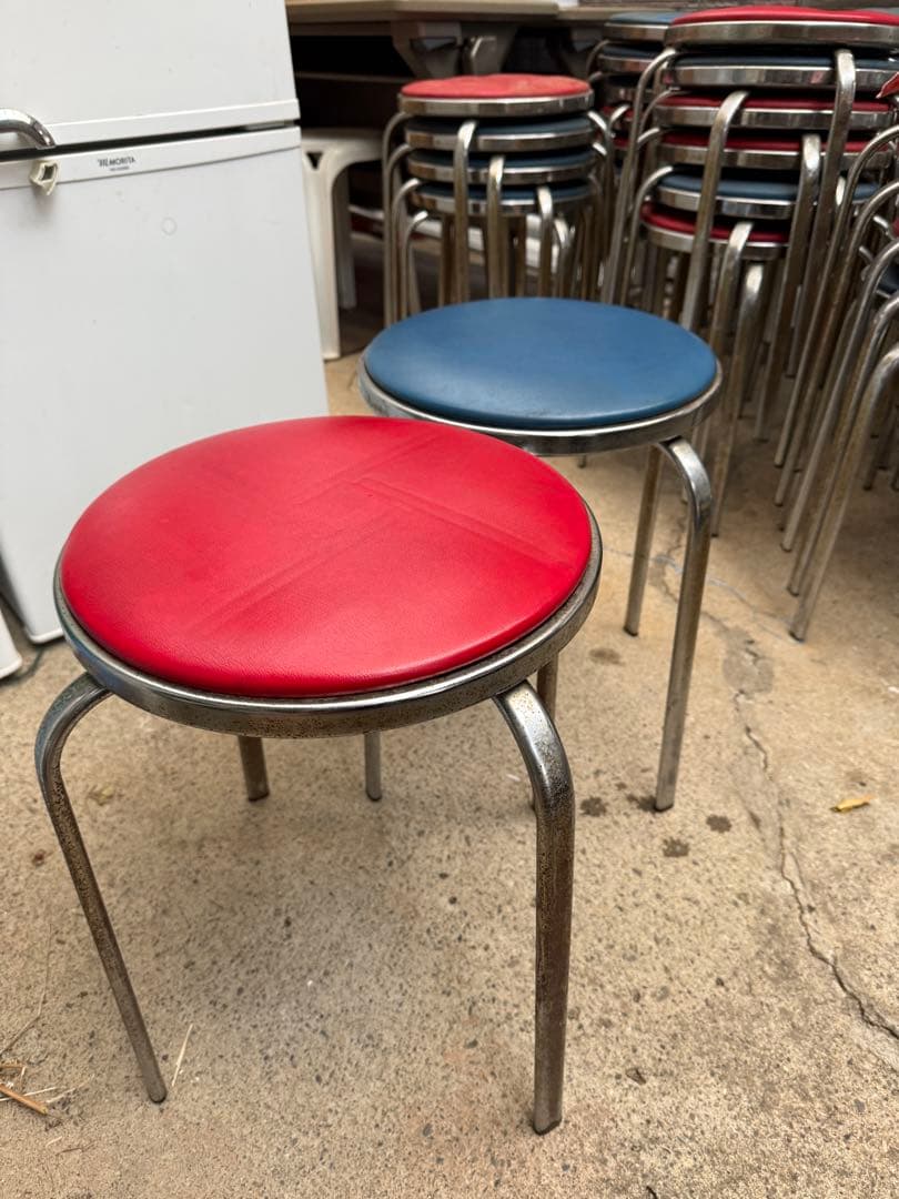 ヴィンテージ　内田洋行 MA-6 回転式スツール 希少 業務用 2脚セット