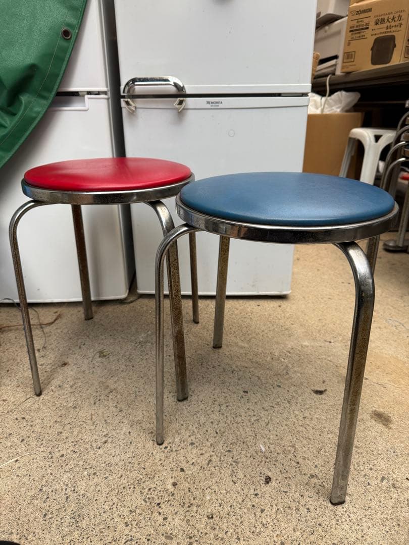ヴィンテージ　内田洋行 MA-6 回転式スツール 希少 業務用 2脚セット