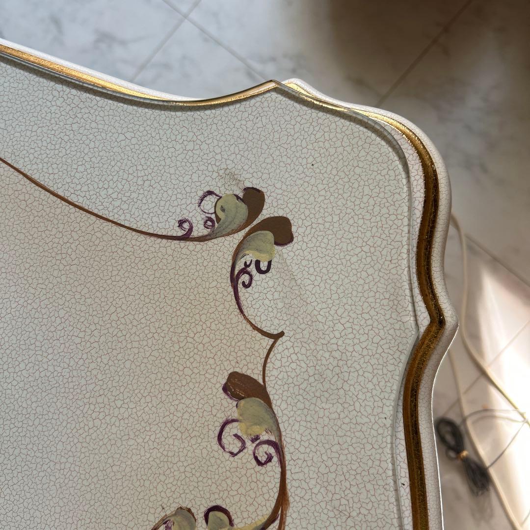 ロココ調　ローテーブル　コーヒーテーブル　 姫家具　天板付き