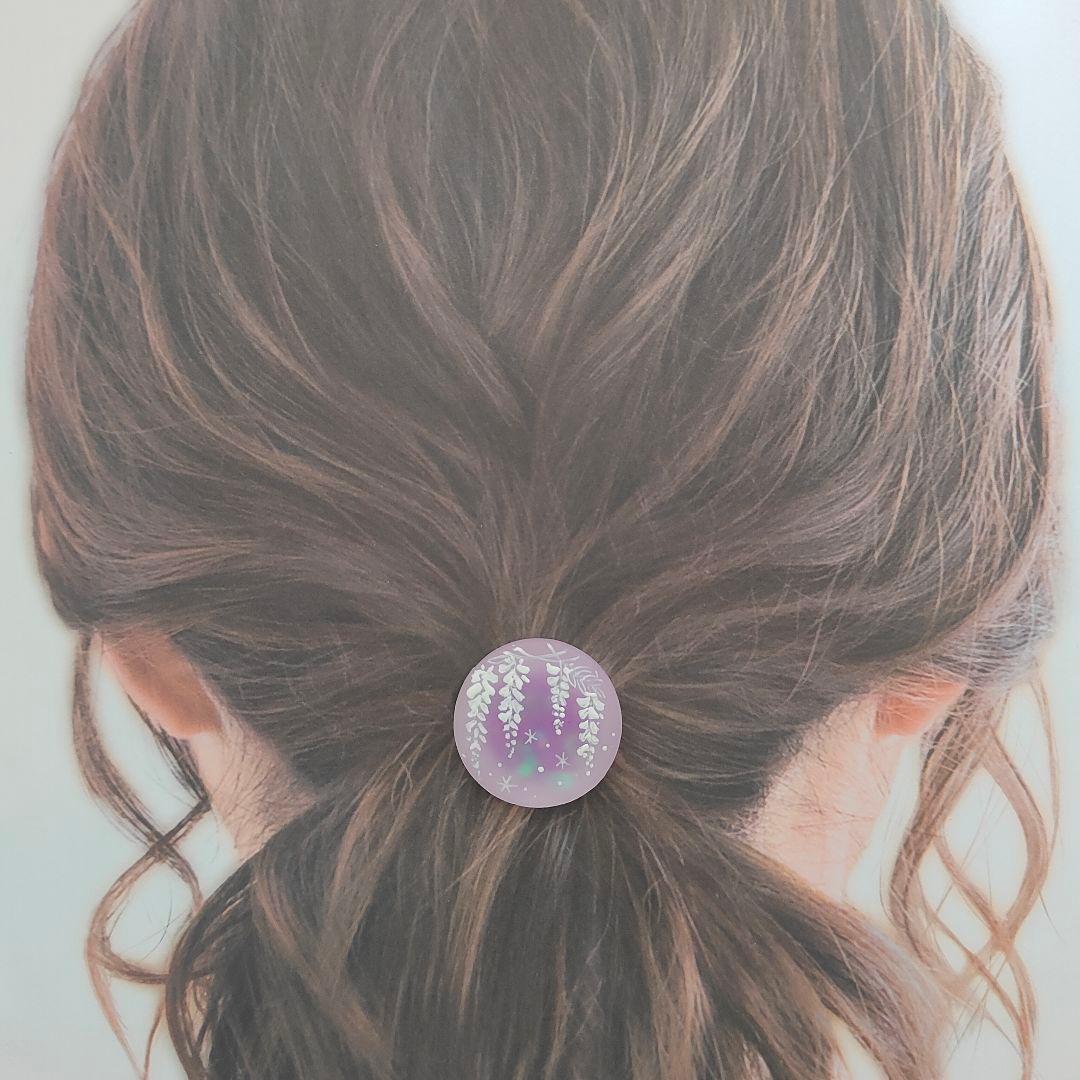 【795】ハンドメイド　レジン　ヘアゴム　ポニーフック