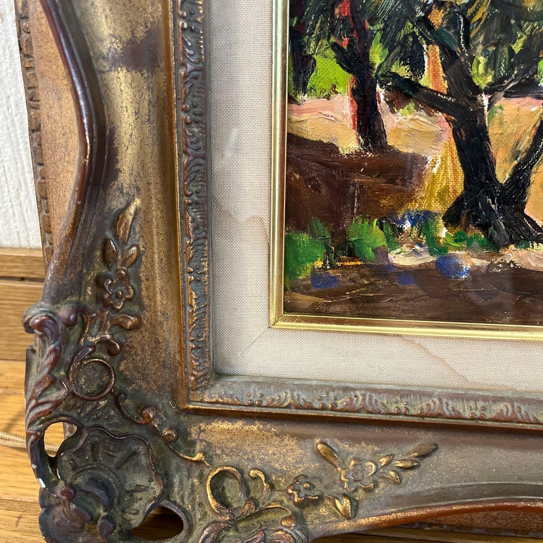 藤原薫　島のオリーブ　額縁込