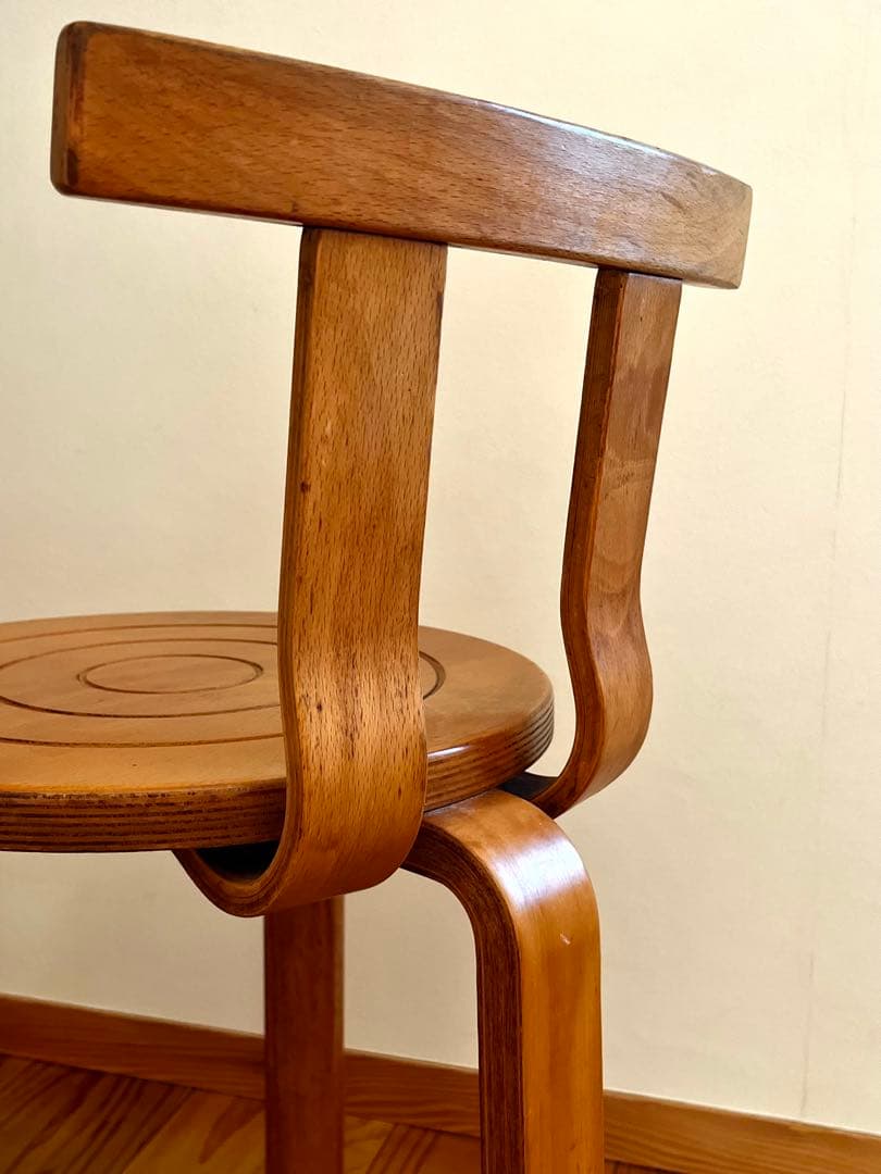 曲げ木スツール　送料込み