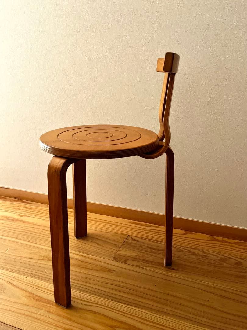 曲げ木スツール　送料込み