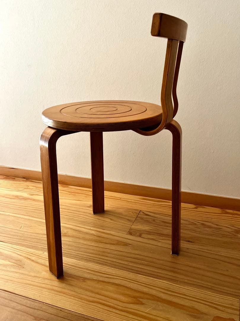 曲げ木スツール　送料込み