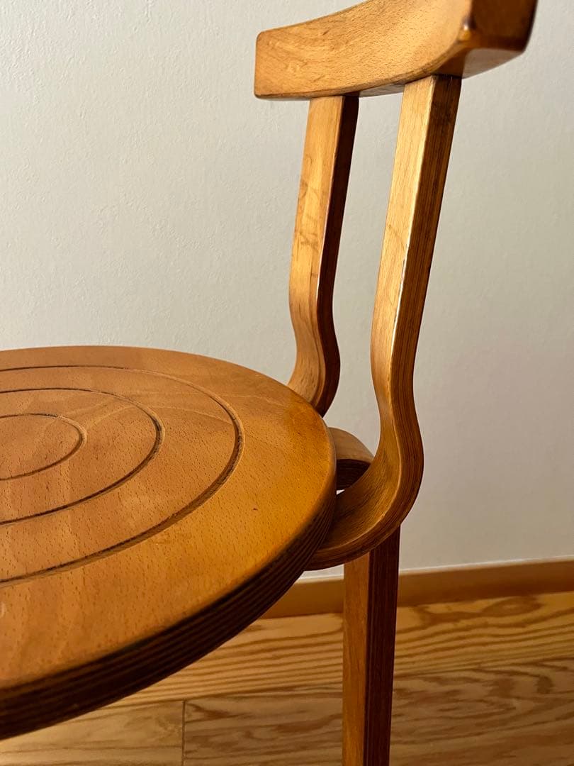 曲げ木スツール　送料込み