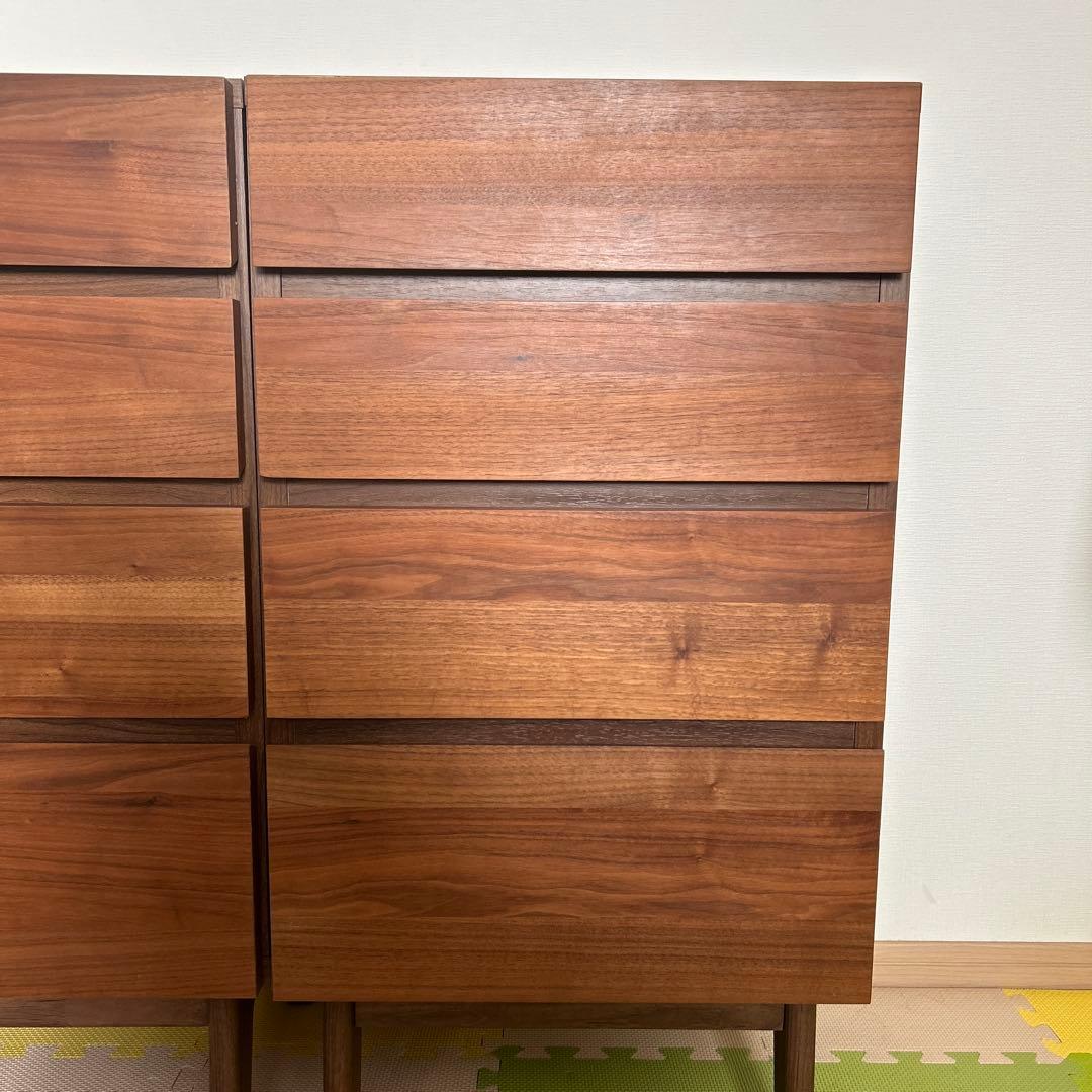 チェスト キャビネット 脚付き リビングボード 幅45 天然木 ①