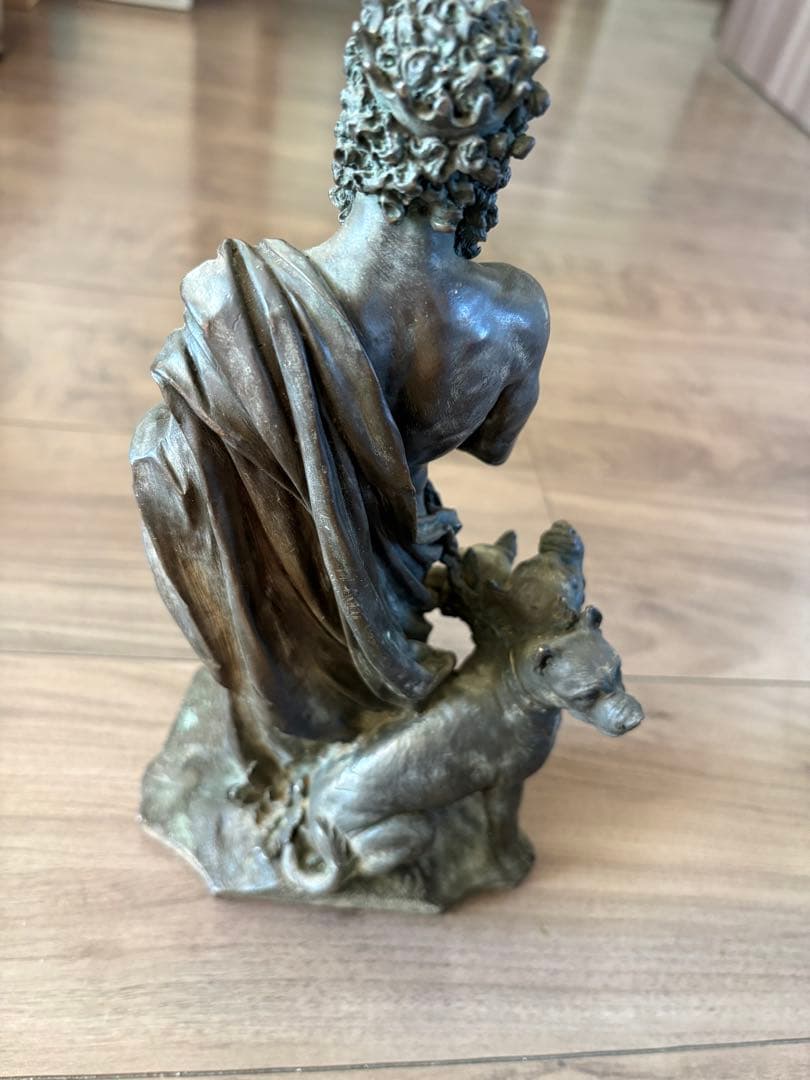 古代神話3つの地獄の犬彫像冥王ハーデスモデルキャラクター彫刻戦士騎士 古銅製