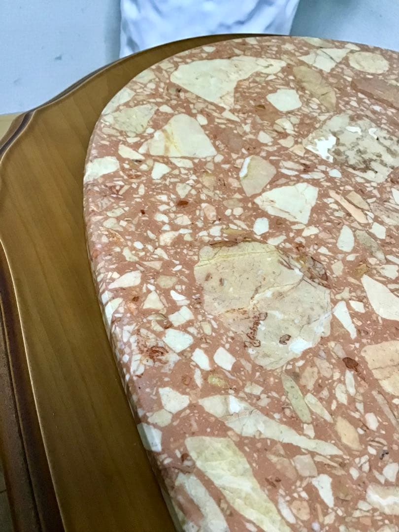 管838☆イタリア製☆大理石☆猫脚☆センターテーブル