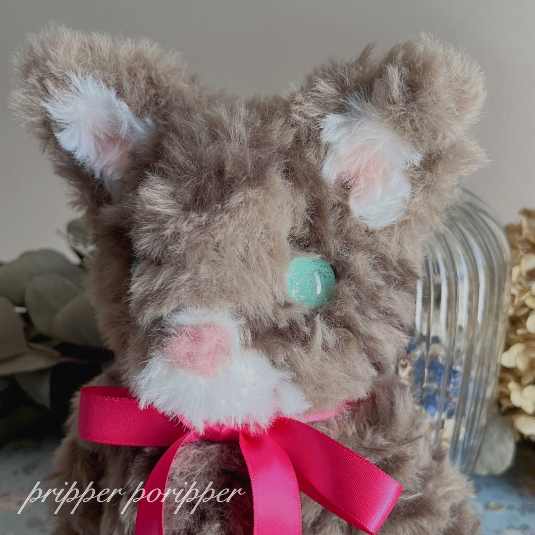 sample あみぐるみ　オーダーメイド　きじとらねこ　ぬいぐるみ