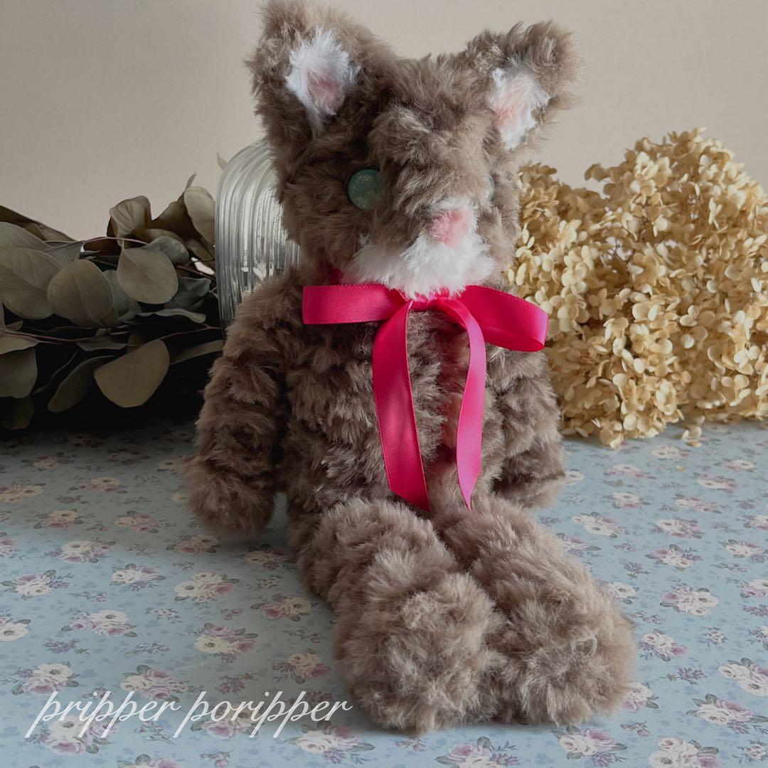 sample あみぐるみ　オーダーメイド　きじとらねこ　ぬいぐるみ