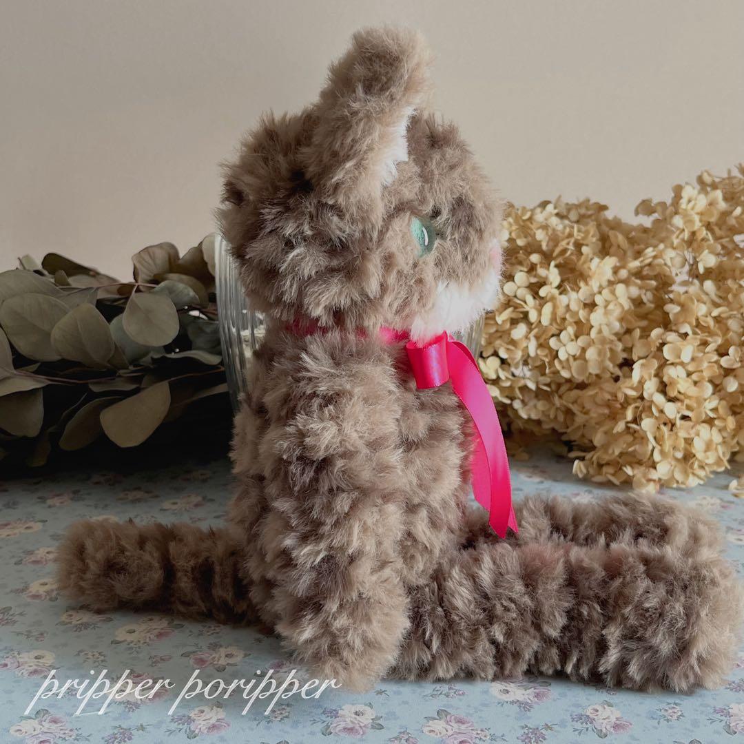 sample あみぐるみ　オーダーメイド　きじとらねこ　ぬいぐるみ