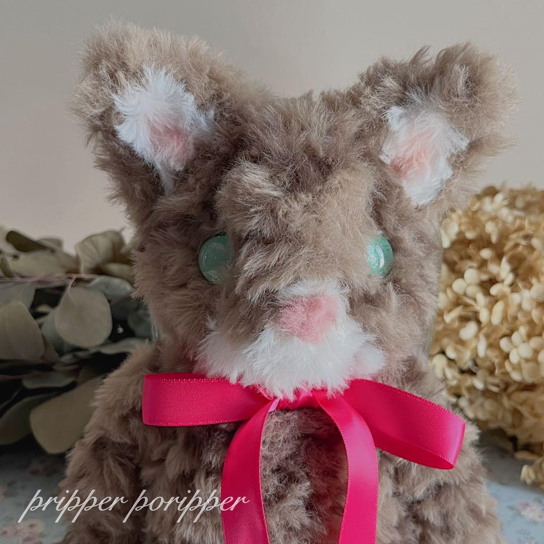 sample あみぐるみ　オーダーメイド　きじとらねこ　ぬいぐるみ