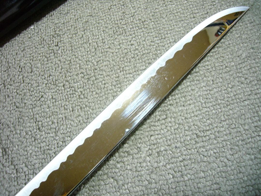 模造刀 短刀 黒塗り鞘 平造り 日本刀