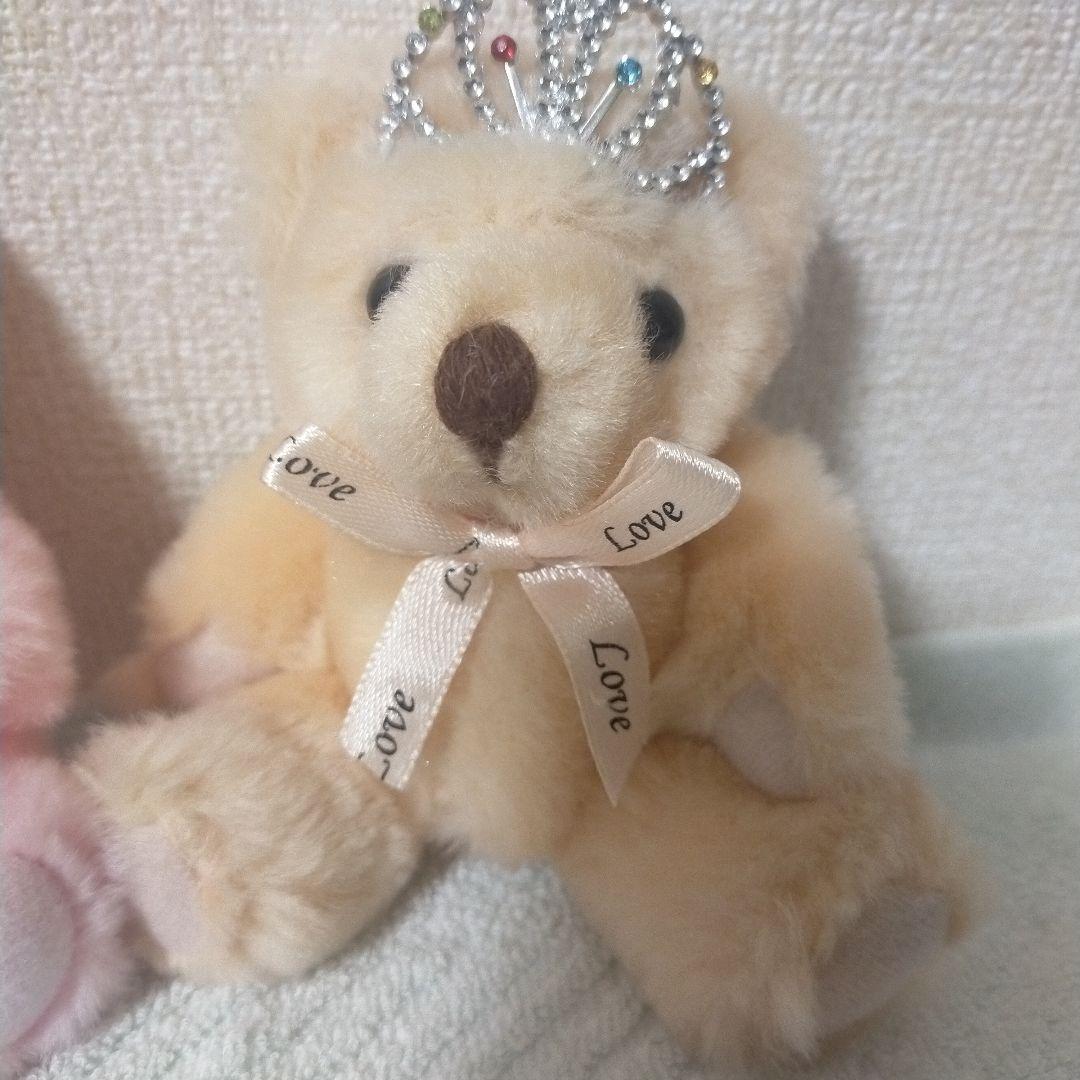 ティアラ付きクマのぬいぐるみ2体セット - メルカリ