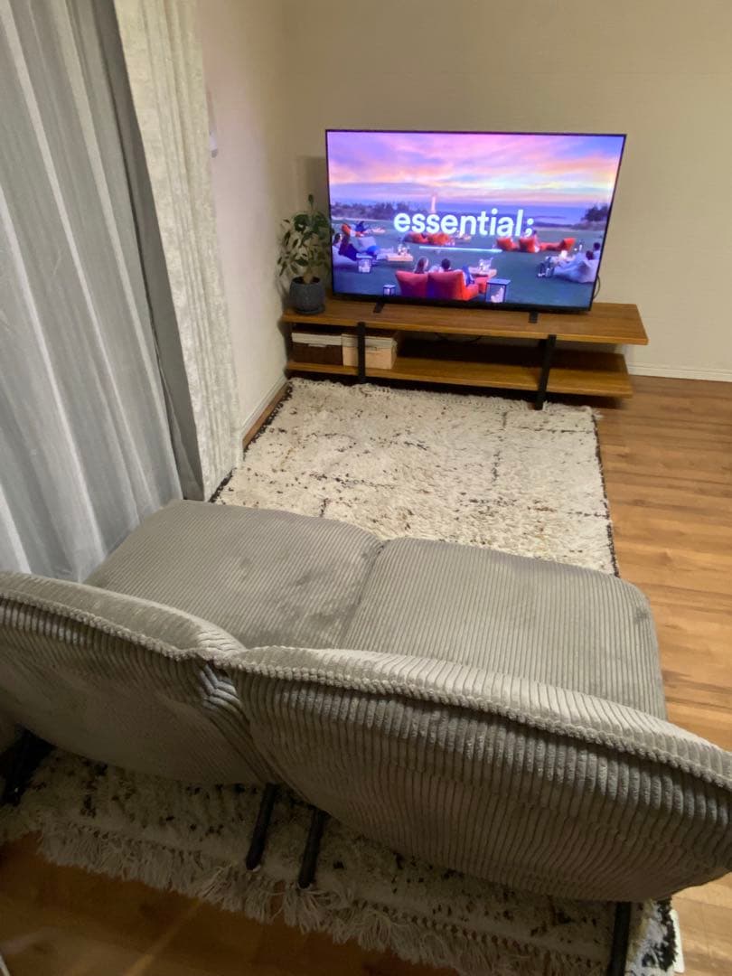 【再値下げ！】【１人用ソファ】コーデュロイ＆リクライニング付き