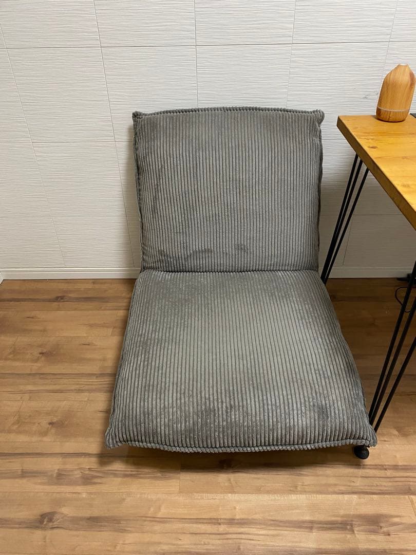 【再値下げ！】【１人用ソファ】コーデュロイ＆リクライニング付き