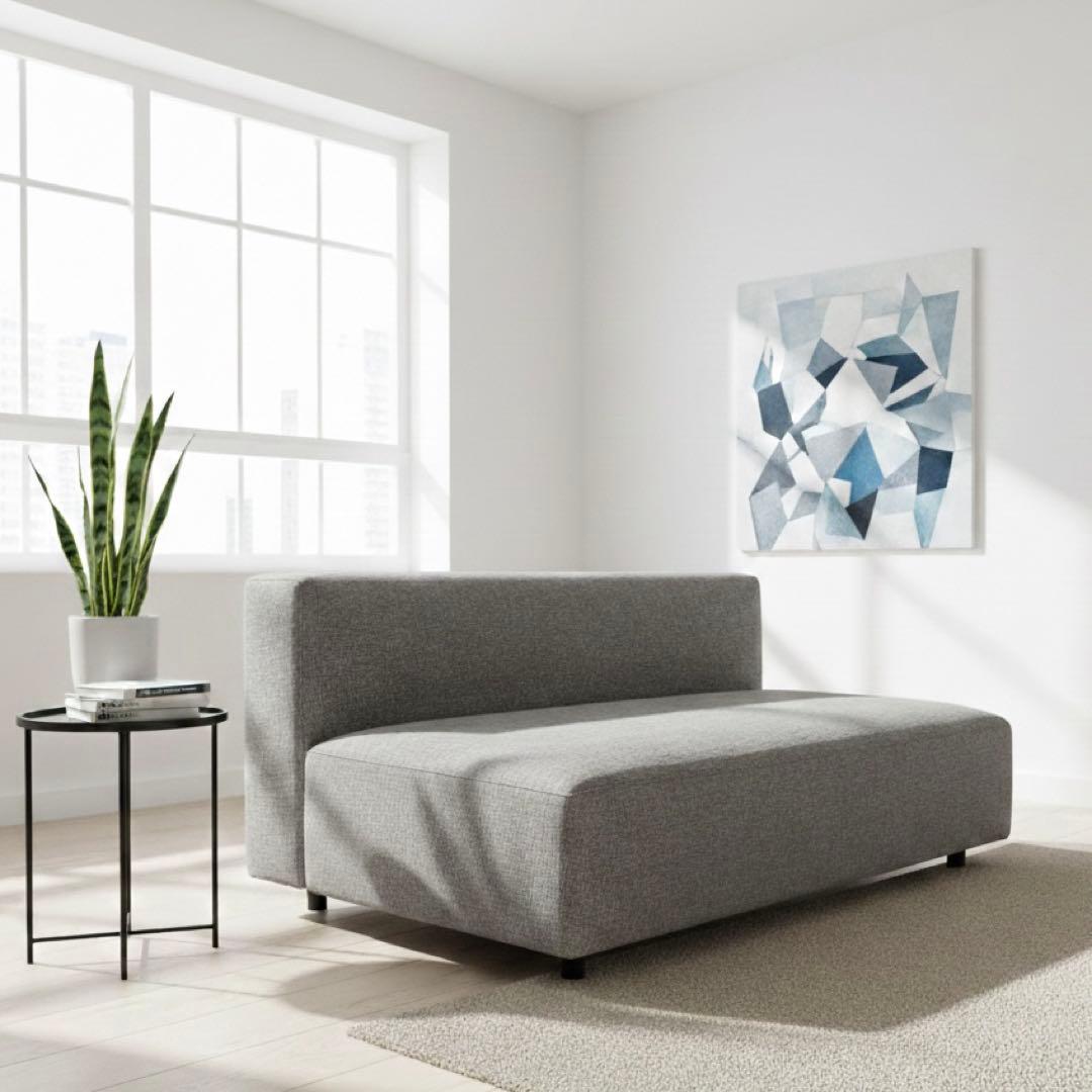 SPIGA スピガ LIBERO リベロ アームレス ソファ 2人がけ グレー