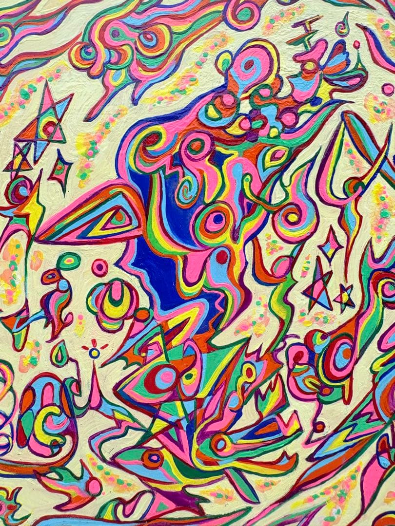 スピリチュアルアート　エネルギーアートアクリル画　絵画　アート　自動書記アート