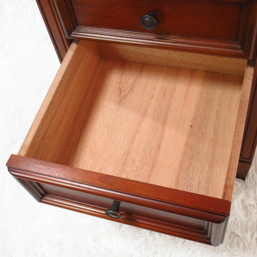 東海家具 ケント KENT 電話台 サイドチェスト 天然木 マホガニー材 レトロ