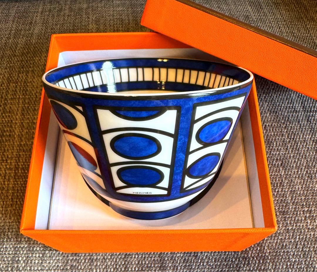 最終値下！エルメス ブルーダイユール ラージボウル 　スープボウル　飯碗