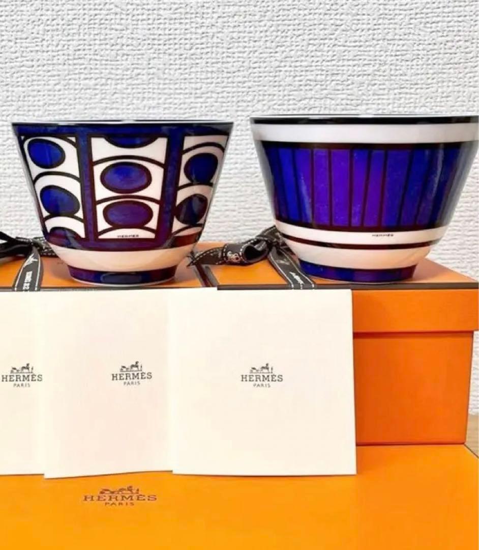 最終値下！エルメス ブルーダイユール ラージボウル 　スープボウル　飯碗