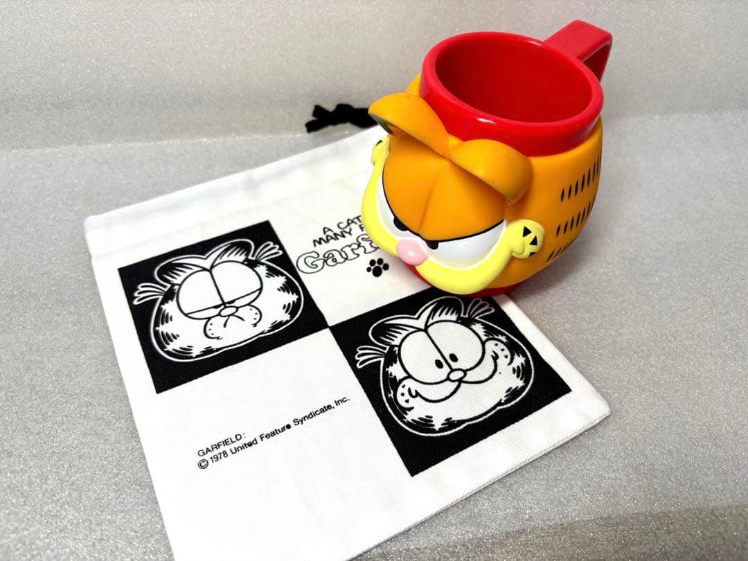 当時物　レトロ　SEGA ガーフィールド　レリーフカップ　セガ　未使用