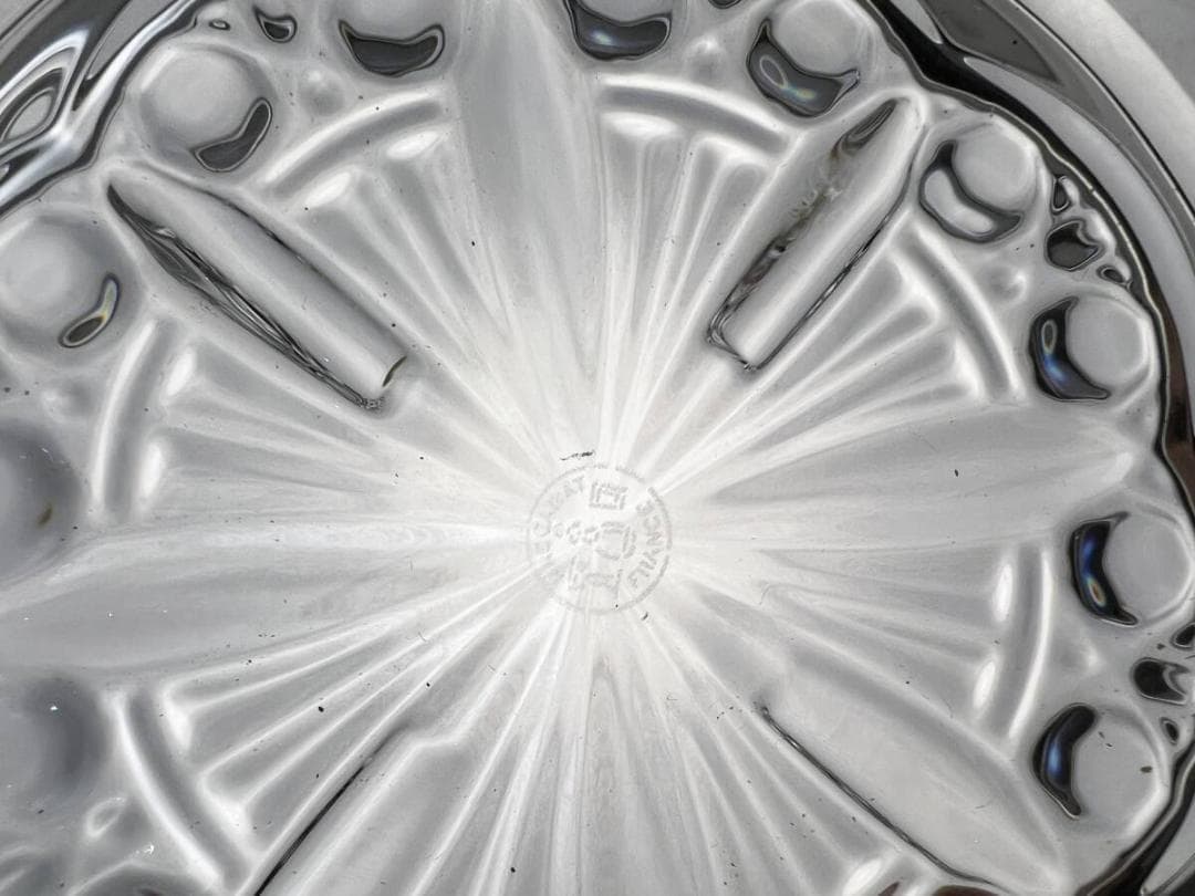 バカラ　灰皿　子皿　クリスタル　トレイ　小物　インテリア　ビンテージ　オールド